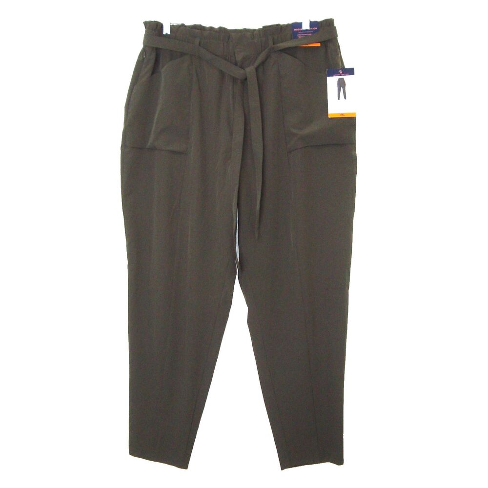 NWT Modern Ambition Pants Tie Waist Burnt Olive